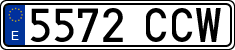License plates of Spain, Ordinary (2000)