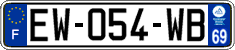 French license plate, SIV (ordinary)