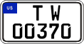 Federal license plates, US Army in Germany (temporary)