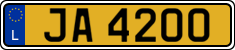 License plate of Luxembourg, 2003 year system