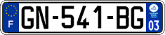 French license plate, SIV (ordinary)