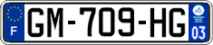 French license plate, SIV (ordinary)