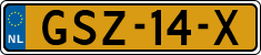 License plate of the Netherlands, Cars
