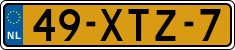 License plate of the Netherlands, Cars
