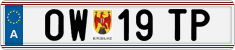 License plate of Austria, Regular plates