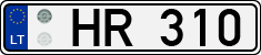 License plate of Lithuania, Trailers