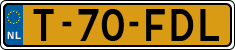 License plate of the Netherlands, Agricultural vehicles