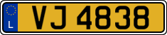 License plate of Luxembourg, 2003 year system