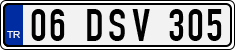 License plate of Turkey, Regular plates