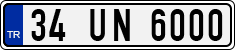 License plate of Turkey, Regular plates