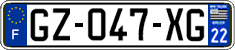 French license plate, SIV (ordinary)