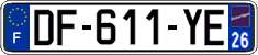 French license plate, SIV (ordinary)