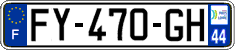 French license plate, SIV (ordinary)