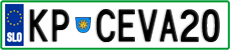 License plate of Slovenia, Vanity Plates