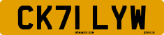 License plate of the United Kingdom, 2001 year system