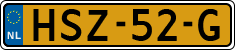 License plate of the Netherlands, Cars
