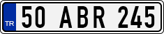 License plate of Turkey, Regular plates