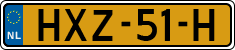 License plate of the Netherlands, Cars