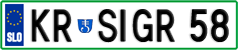 License plate of Slovenia, Vanity Plates