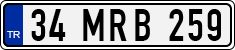 License plate of Turkey, Regular plates