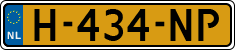 License plate of the Netherlands, Cars