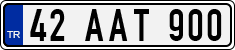 License plate of Turkey, Regular plates