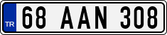 License plate of Turkey, Regular plates