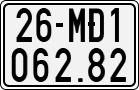 License plate of Vietnam, Specialty plates
