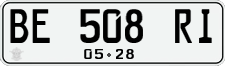 License plate of Indonesia, Regular plates