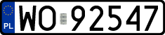 License plates of Poland, Regular car plates