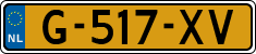License plate of the Netherlands, Cars