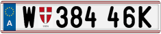 License plate of Austria, Regular plates