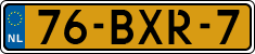 License plate of the Netherlands, Heavy Commercial Vehicles (1994 system)
