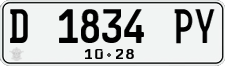 License plate of Indonesia, Regular plates