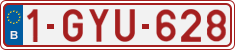License plate of Belgium, Regular plates (2010)
