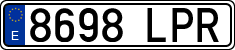 License plates of Spain, Ordinary (2000)