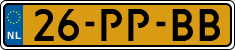 License plate of the Netherlands, Cars