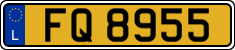 License plate of Luxembourg, 2003 year system