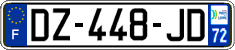 French license plate, SIV (ordinary)