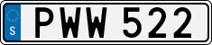 License plate of Sweden, Regular plates