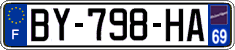 French license plate, SIV (ordinary)