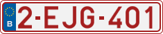 License plate of Belgium, Regular plates (2010)