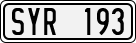 License plate of Sweden, Regular plates