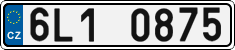 License plate of the Czech Republic, Cars (2001)