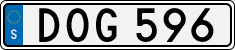 License plate of Sweden, Regular plates