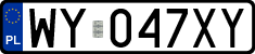 License plates of Poland, Regular car plates