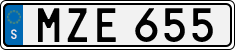 License plate of Sweden, Regular plates