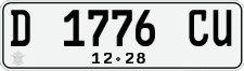 License plate of Indonesia, Regular plates
