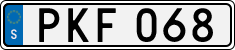 License plate of Sweden, Regular plates