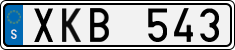 License plate of Sweden, Regular plates